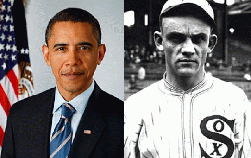 Separated at Birth? Obama and 1919 White Sox World Series thrower 'Chick' Gardil, From ImagesAttr