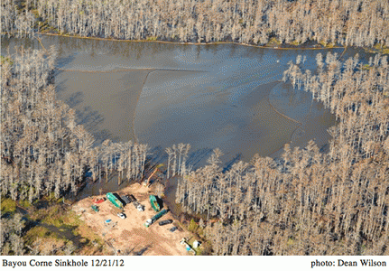 Sinkhole Dec 21, 2012. LEAN