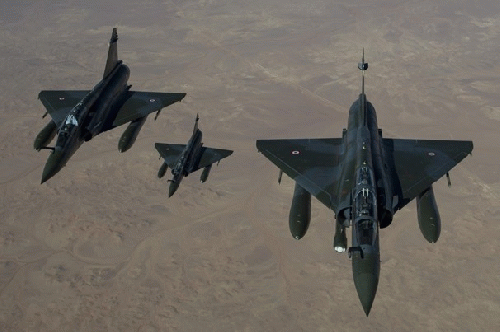 French Mirage 2000 jets over Chad, From ImagesAttr