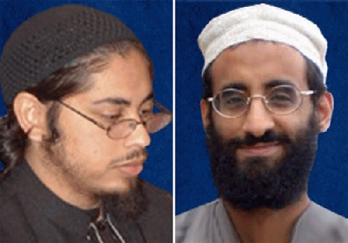 Samir Khan (left) and Anwar al-Awlaki, both U.S. citizens, were killed in in Yem Samir Khan (left) and Anwar al-Awlaki, both U.S. citizens, were killed in in Yem