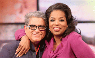 Deepak Chopra and Oprah Winfrey