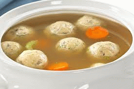 Matzo balls soup