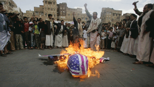 Burning Drone in Effigy, From ImagesAttr