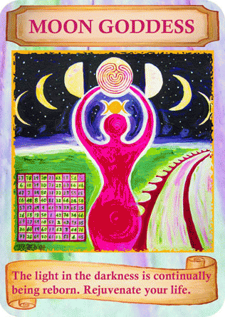 Labyrinth Wisdom Card: Moon Goddess