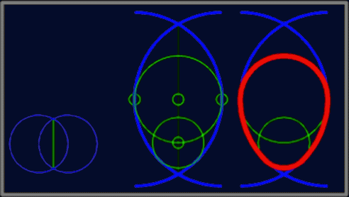 Drawing the egg shape in the Labyrinth of the Earth