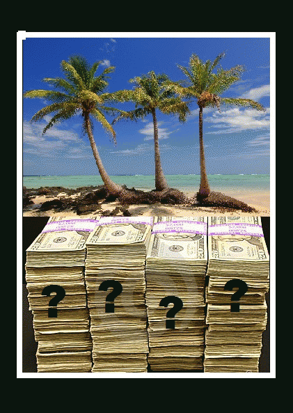 Who's money is buried underneath those beaches?