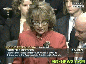 Gabrielle Giffords Gives Opening Statement At Senate Hearing On Gun Control January 30, 2013 C-SPAN MOXNews.com., From ImagesAttr