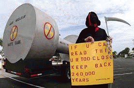 Nuclear Waste Protest