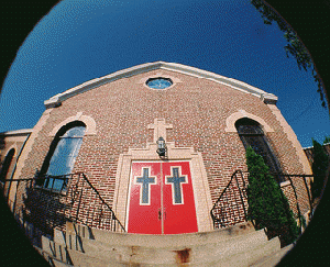 Church steps and doors, From ImagesAttr