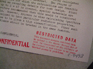 Restricted Data stamp