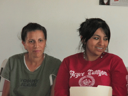 .Maria. and .Tanya. (not real names) from women's shelter in Nogales, MX run by Kino Border Initiative. Photo credit: Lisa Sullivan - See more at: http://www.cipamericas.org/archives/9669#sthash.k7Qkgfcx.dpuf