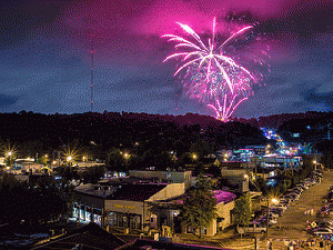 fireworks over Homewood, From ImagesAttr