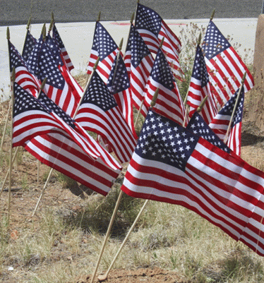 Spontaneous roadside memorial