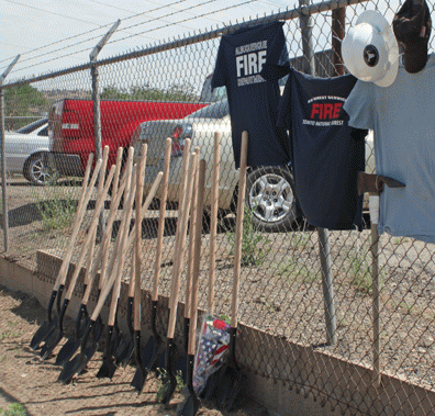 Spontaneous memorial at Fire Station #7