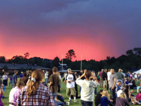 Vigil at the Prescott High School football field Tues. July 2.