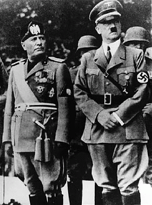Benito Mussolini and Adolf Hitler, From ImagesAttr