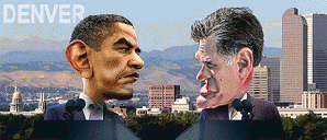 Barack Obama v Mitt Romney Denver Debate, From ImagesAttr