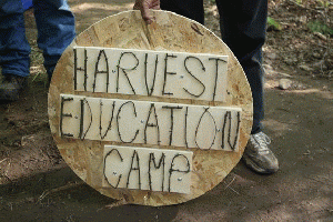 LCO Harvest & Education Camp sign