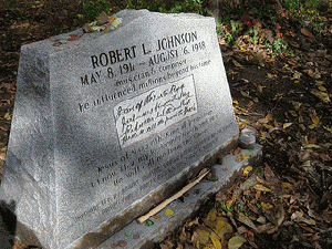 Robert Johnson grave marker