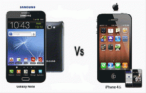 Apple iPhone 4S vs Samsung Galaxy note