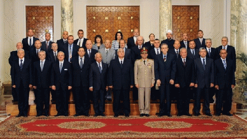 Egypt interim government including General Abdel Fattah al-Sisi, From ImagesAttr