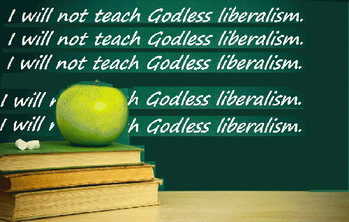 Watch out, teach! The apple may be laced with righteousness!