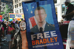 June 30, 2013. Seattle Pride Bradley Manning Contingent., From ImagesAttr