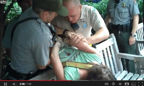 This woman is .resisting. and .assaulting. Park Rangers? (, From ImagesAttr