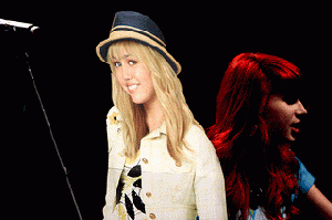 Miley Cyrus cardboard cutout