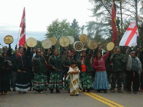 Mikmaq blockade protesting fracking