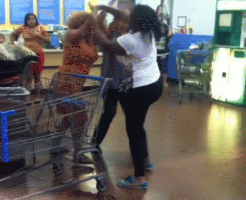 Fighting at Walmart, From ImagesAttr