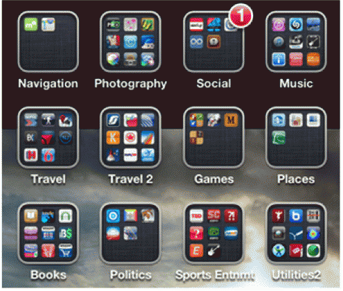 apps on an iPhone