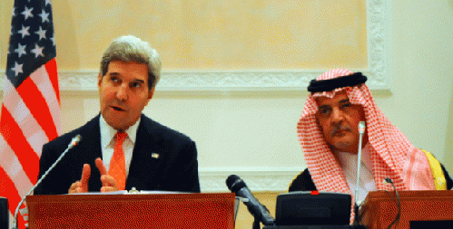 Secretary Kerry Speaks During a News Conference With Saudi Foreign Minister al-Faisal, From ImagesAttr