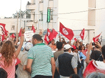 Rally in Tunisia - August 25, 2013