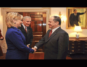President Barzani's Meeting With the US Secretary of State Hillary Clinton