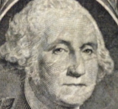 George Washington on Dollar bill, From ImagesAttr