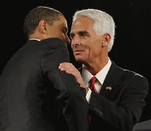 Obama and Crist, From ImagesAttr