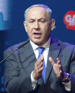 Netanyahu speaking at the Jewish Federation of North America , From ImagesAttr