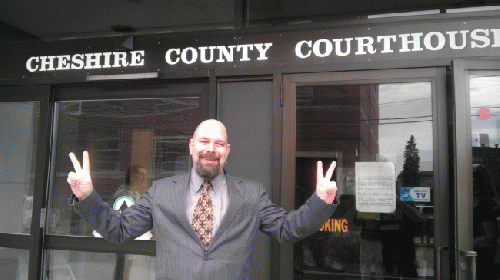 Rich Paul Outside the Cheshire County Courthouse, From ImagesAttr