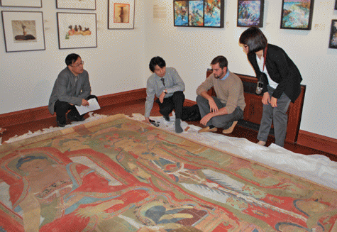 Brady (2nd from right) with members of the OKCHF, at the Hermitage. Brady (2nd from right) with members of the OKCHF, at the Hermitage.