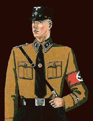 1930 pattern Schutzstaffel uniform with shoulder board, From ImagesAttr