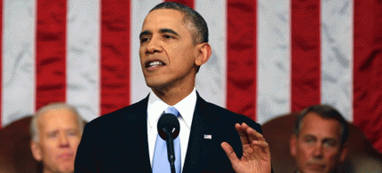 President Obama delivers the State of the Union address yesterday., From ImagesAttr