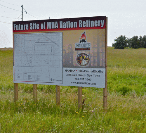 Future Site of Fort Berthold Oil Refinery