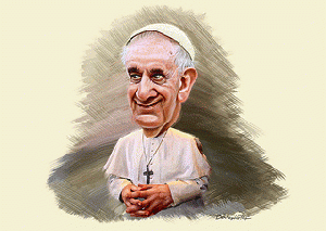 Pope Francis - Caricature, From ImagesAttr