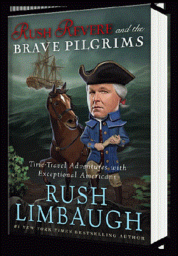 Rush Revere and the Brave Pilgrims is sure to be a huge hitâ€¦ in certain bubbles. Rushâ€™s alter super-ego continues to review and rewrite history for profit., From ImagesAttr