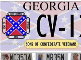 A license plate available for Georgians with the Confederate battle flag in the background is drawing some complaints from civil rights leaders., From ImagesAttr