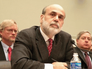 Ben Bernanke testifying before the House Financial Services Committee in 2008., From ImagesAttr