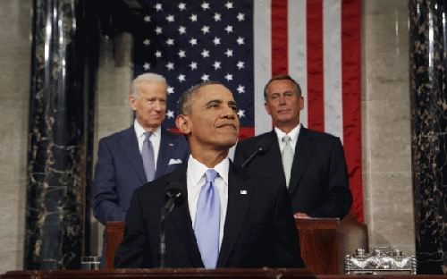 In his State of the Union address Tuesday night, President Barack Obama renewed his call to curb US carbon emissions and promised a shift toward cleaner energy production practices in the US., From ImagesAttr