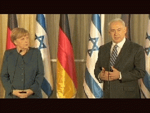 German Chancellor Angela Merkel and Israeli Prime Minister Benjamin Netanyahu held a joint news conference.