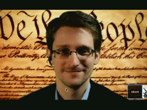 Edward Snowden: .Constitution being violated on massive scale..